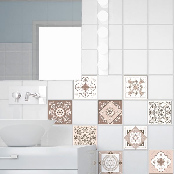 15 dekoratiivse seinakleebise komplekt, 10 x 10 cm Ezeiza - Ambiance-image-3