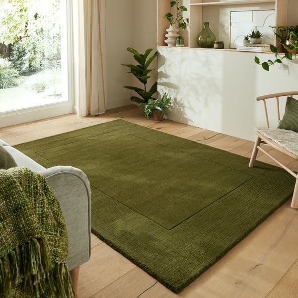 Roheline villane vaip 200x290 cm - Flair Rugs-image-1