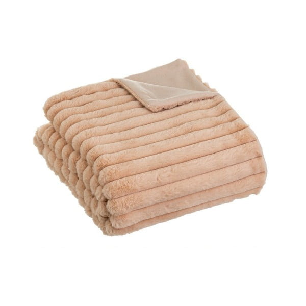 Helepruun mikroplüüsist tekk 130x160 cm Fur Velvet - Casa Selección