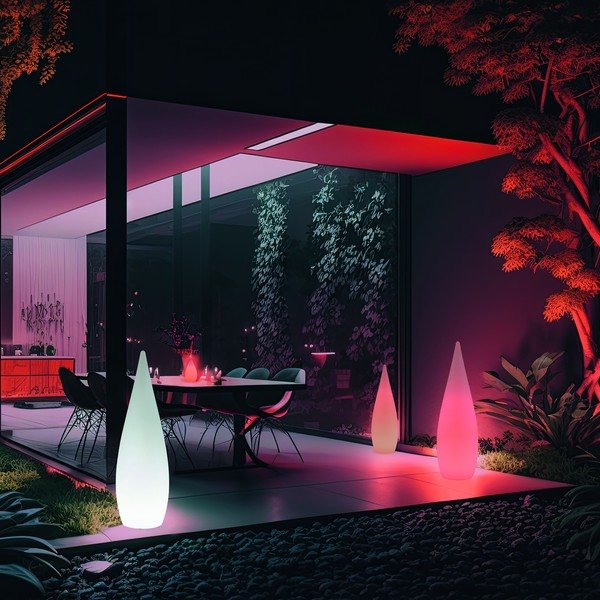 LED päikesepaneeliga välisvalgusti ø 25 cm Palmas - Reality-image-2