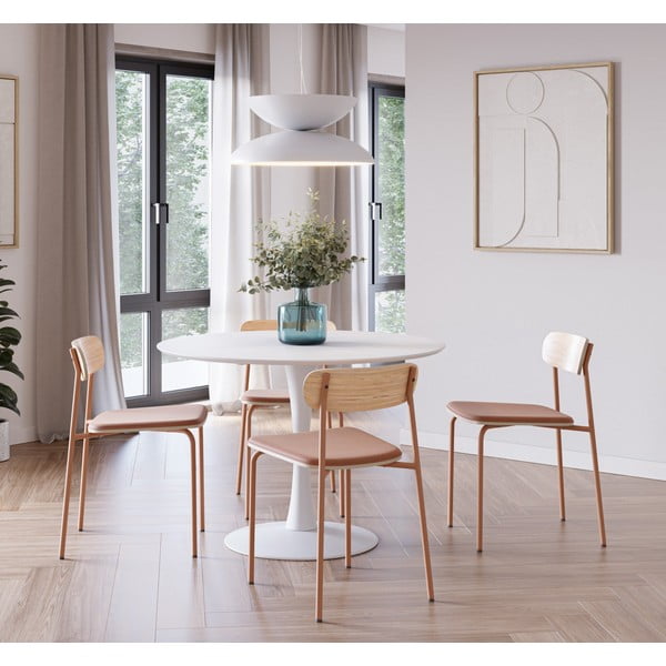 Punased-puiduvärvi söögitoolid 2tk komplektis Adriana – Marceric-image-1