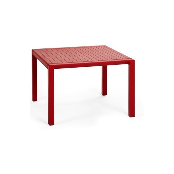 Červený zahradní odkládací stolek Nardi Garden Aria, 60 x 60 cm