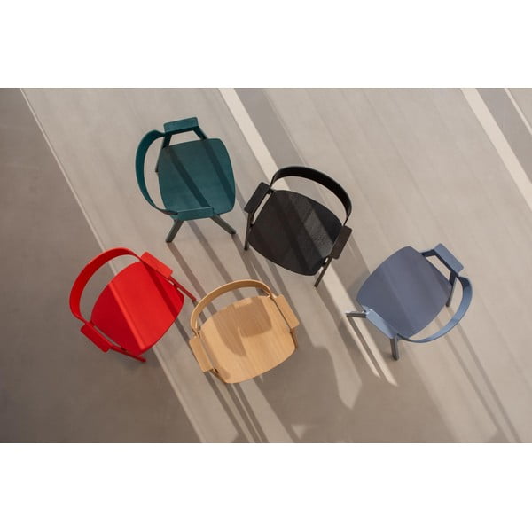 Must söögitool tammepuidust käetugedega Flip – Gazzda-image-3