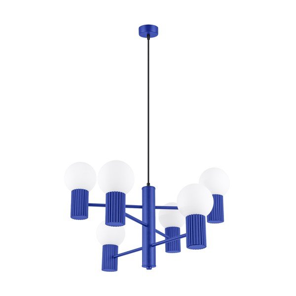 Sinine rippvalgusti klaasist varjuga Orbital - Sollux