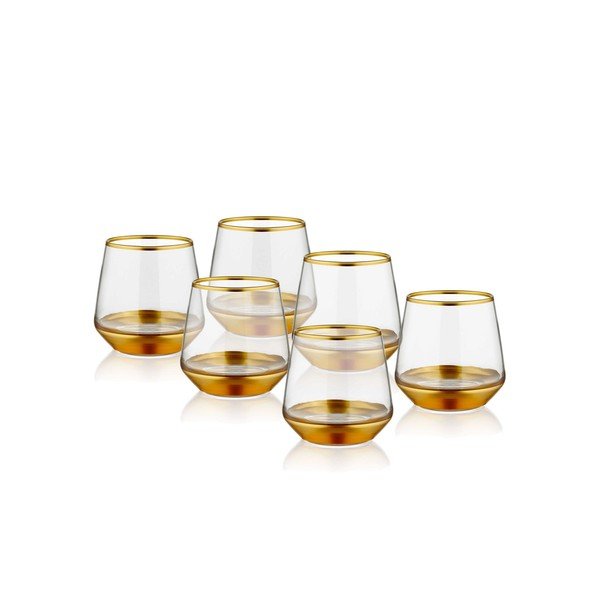 6 klaasi kuldne komplekt, 257 ml Glam - Mia-image-1