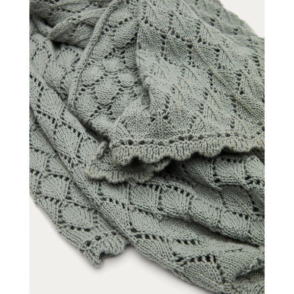 Sinine puuvillane silmkoeline beebitekk 70x100 cm Ria - Kave Home-image-1