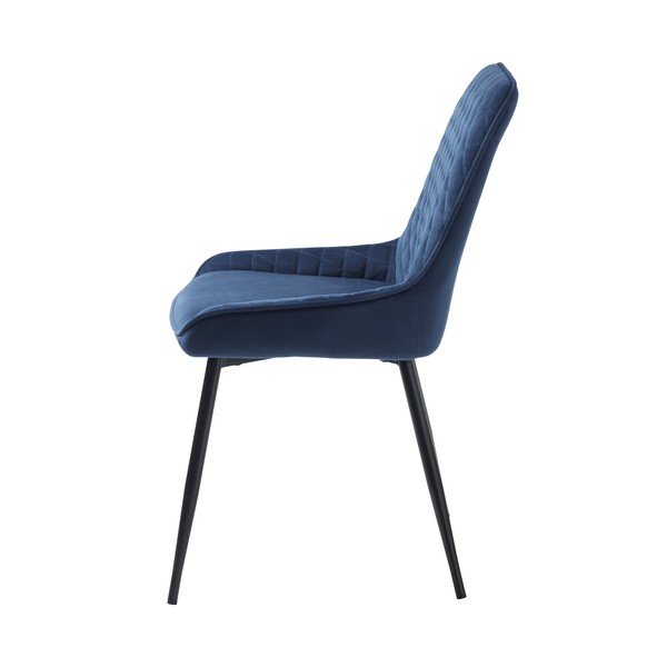 Sinine sametist söögitool Milton - Unique Furniture-image-2