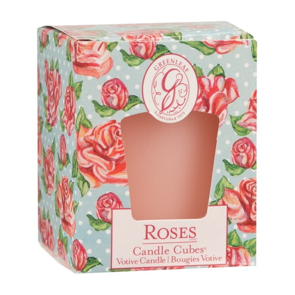 Roosi lõhnaküünal, põlemisaeg 15 tundi Roses - Greenleaf