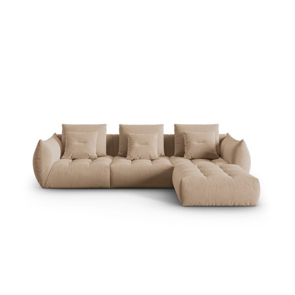 Beež bukleekangast nurgadiivan (muutuv nurk) Bloom - Micadoni Home