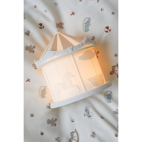 Elevandiluust laste öölamp Carousel Off-White - Cam Cam Copenhagen-image-1