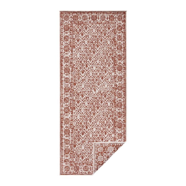 Červený vzorovaný oboustranný koberec vhodný i na ven bougari Curacao, 80 x 150 cm-image-1