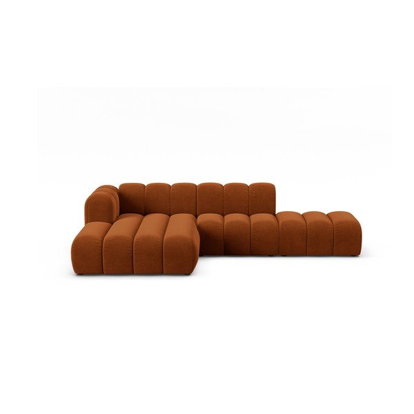 Oranž nurgas diivan (vasakpoolne nurk) Lupine - Micadoni Home