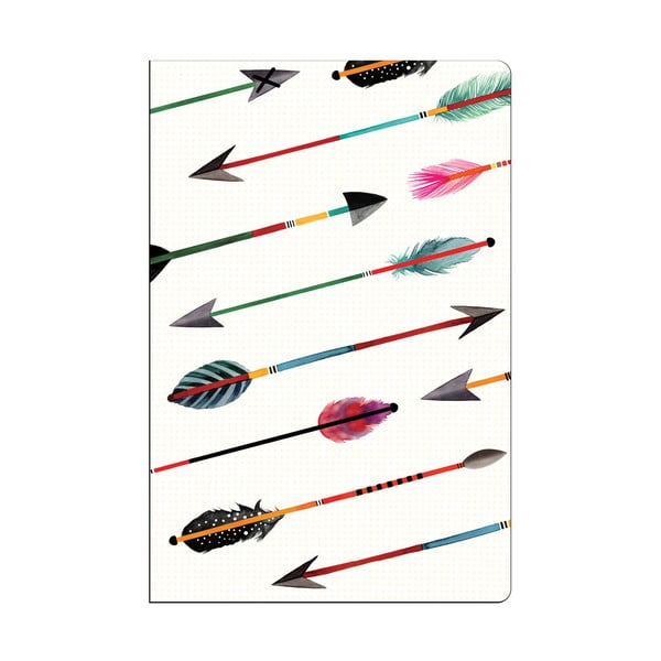 Mini zápisníky Galison Mudpuppy Arrows & Feathers, 2ks