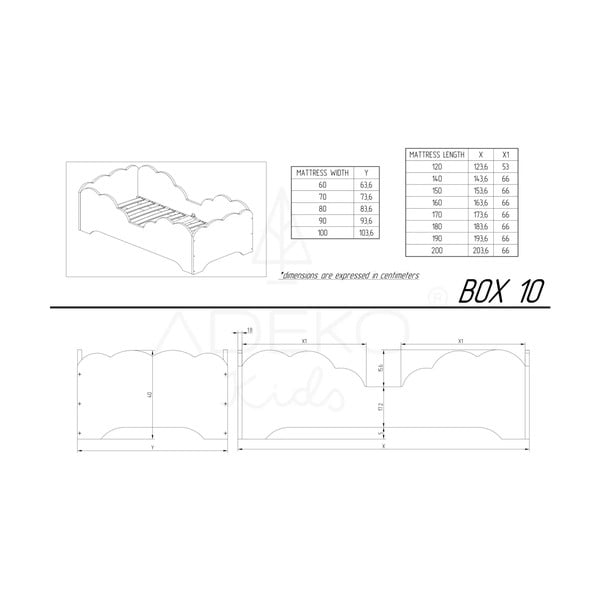 Männipuidust lastevoodi BOX 10, 90 x 180 cm  - Adeko-image-3