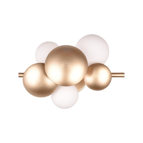 Kuldne-valge seinalamp Bubble - Trio Select-image-4