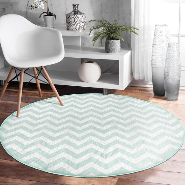 Mündivärvi pestav ümmargune vaip, sobitub robottolmuimejaga ø 100 cm Comfort - Mila Home-image-4
