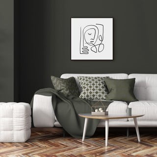 Plakat raamis 50x50 cm Linear Face - Styler