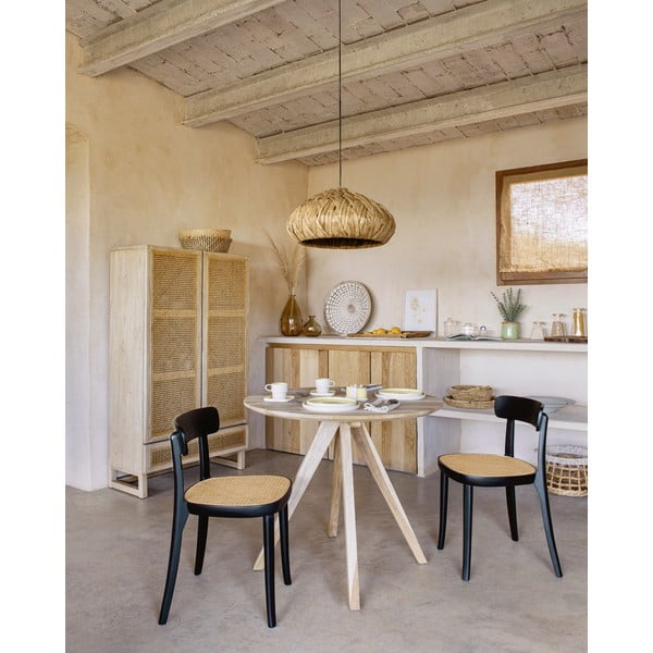 Mustast pöögipuidust söögitool Romane - Kave Home-image-3