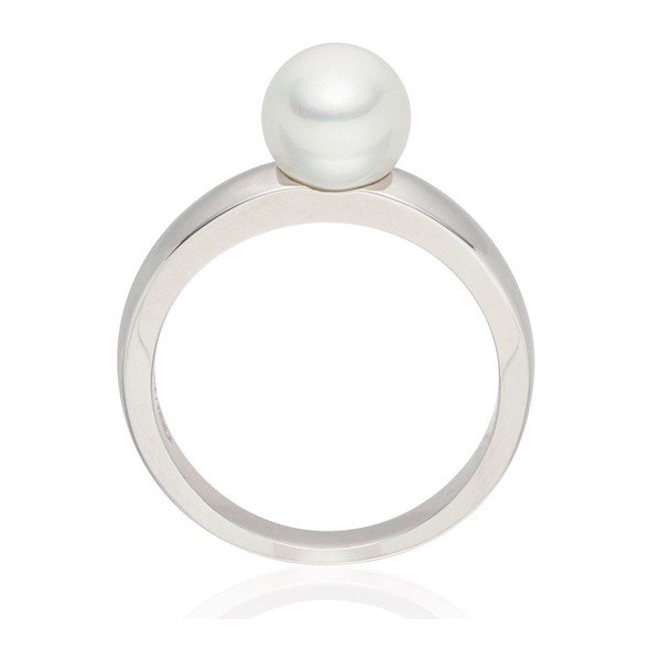 Perlový prsten Nova Pearls Copenhagen Jeanne s bílou perlou, vel. 54-image-2