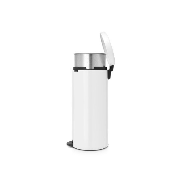 Valge terasest prügikast 30 l NewIcon - Brabantia-image-1