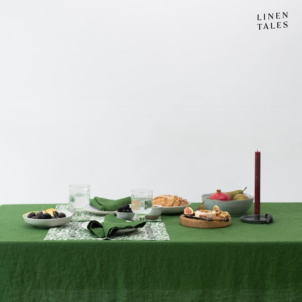 Linane laudlina 140x140 cm True Green - Linen Tales-image-2