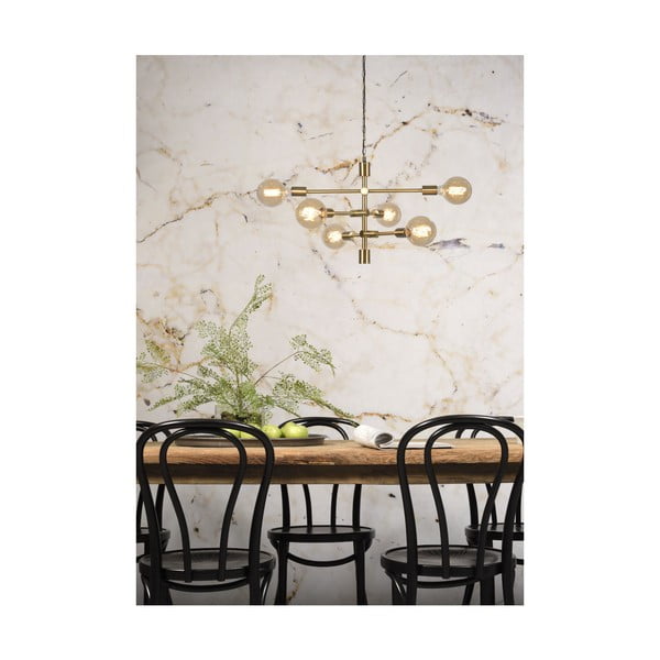 Kuldset värvi rippvalgusti klaasist lambivarjundiga ø 60 cm Nashville - it's about RoMi-image-1