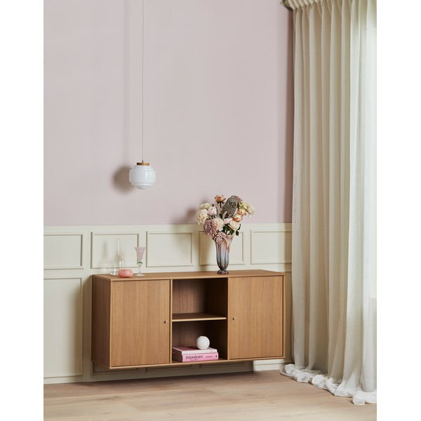 Madal rippuv kummut tammedekooriga 133x61 cm Mistral - Hammel Furniture-image-1