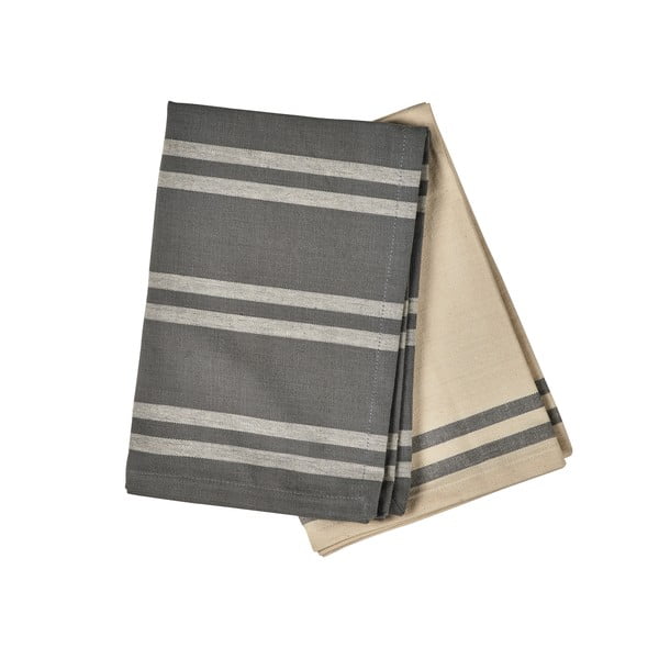 Komplekt 2 beeži-halli puuvillast teerätikut, 50 x 70 cm Soft Tools - Södahl-image-3