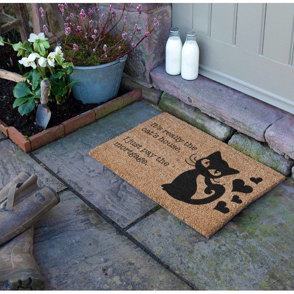 Kookoskiududest matt 40x60cm It's Really the Cats House - Artsy Doormats-image-1
