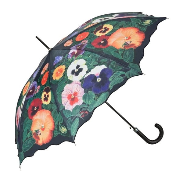 Holový deštník Von Lilienfeld Pansies, ø 100 cm
