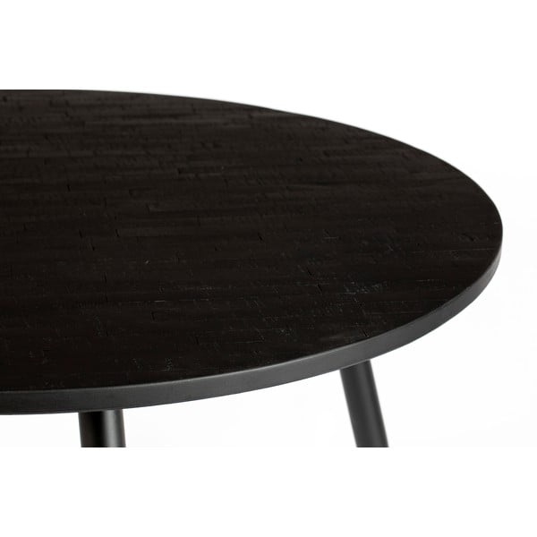 Ümmargune söögilaud tiikpuidust ø 110 cm Mo - White Label-image-1