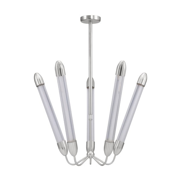 Hõbedane terasest rippvalgusti klaasist varjuga ø 86 cm Lemon Squeeze - UMAGE-image-3