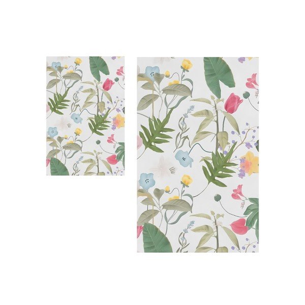Vannitoamatid komplektis 2 tükki 60x100 cm Floral - Mila Home
