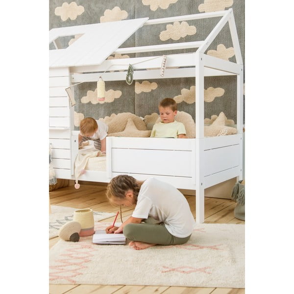 Roosa-kreem pestav käsitsi kootud puuvillane vaip 120x160 cm Atlas Natural - Lorena Canals-image-3