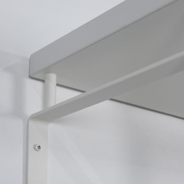 Valge metallist seinanagi riiuliga Rex - Spinder Design-image-1