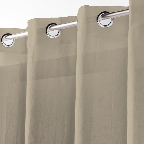 Beež kardin 140x280 cm Telma - douceur d'intérieur-image-1