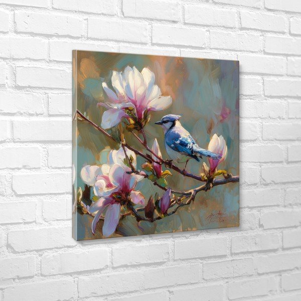 Trükitud pilt lõuendil 32x32 cm Bluejay & Blossom - Styler-image-4