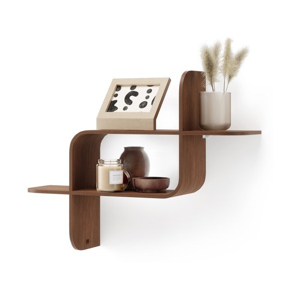 Naturaalset värvi kummist puidust riiulid Montage - Umbra-image-3