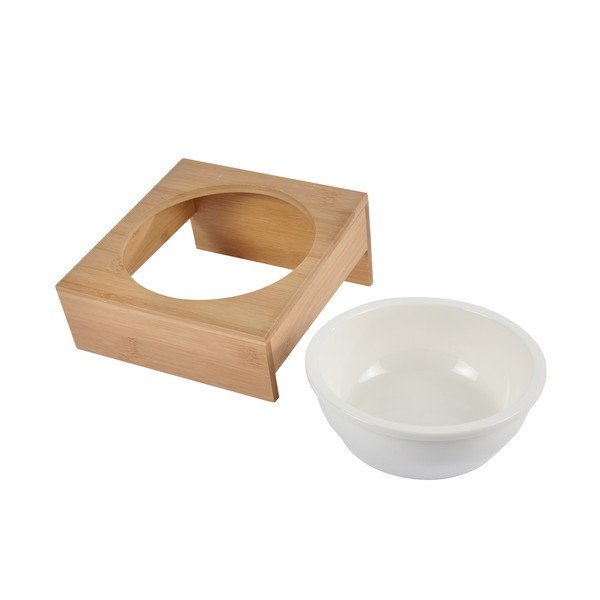 Bambusest kauss koerale alusega, ø 16 cm - Love Story-image-1