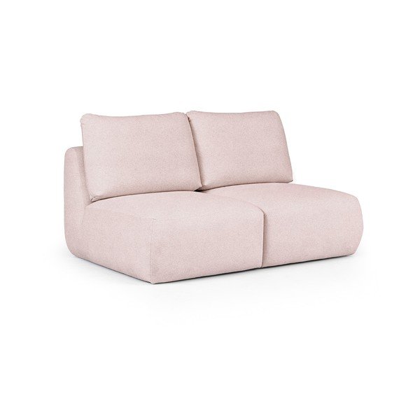 Hele roosa bukleekangast diivan 164 cm Mirel - Rodier-image-2