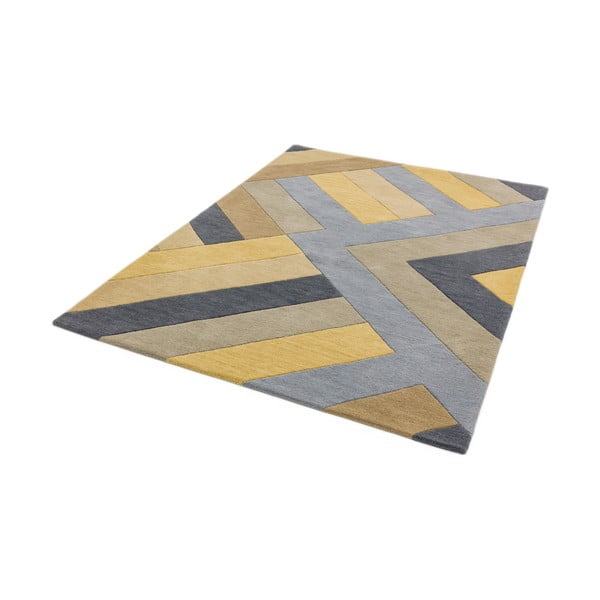 Hall ja kollane vaip Big Zig, 160 x 230 cm Reef - Asiatic Carpets-image-1