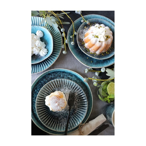 Sinine keraamiline taldrik Rimi, ⌀ 29 cm Mustique - Kare Design-image-4