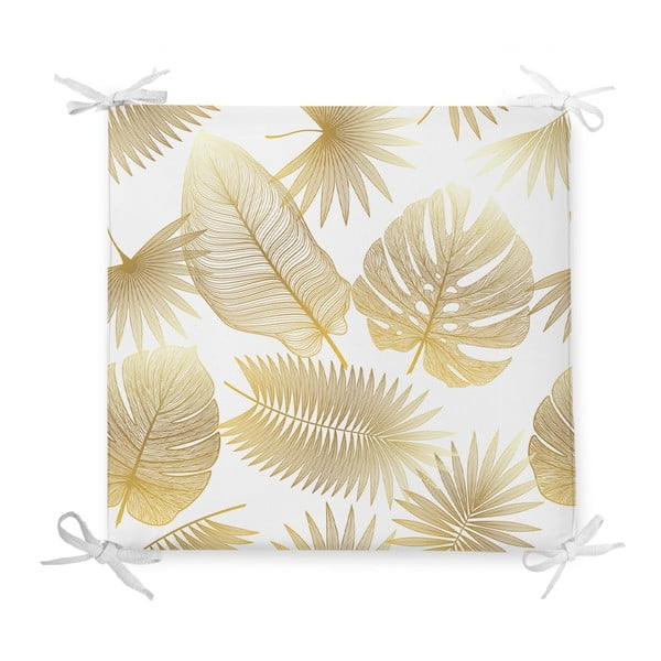 Puuvillasegu istmepadi Gold Leaf, 42 x 42 cm - Minimalist Cushion Covers