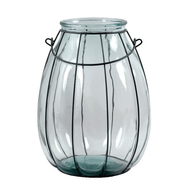 Lucerna / váza z recyklovaného skla Ego Dekor Lamp, výška 32 cm