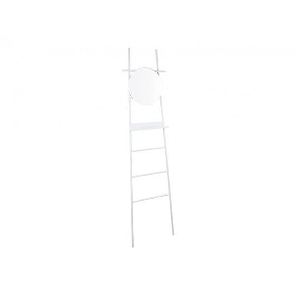 Valge dekoratiivne redel koos peegliga Glint - Leitmotiv-image-2