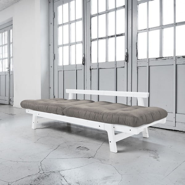 Rozkládací pohovka Karup Step White/Granite Grey-image-3