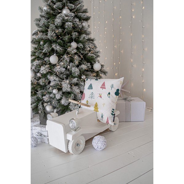 Jõulumotiiviga dekoratiivpadi 45x45 cm Skiing – Butter Kings-image-2