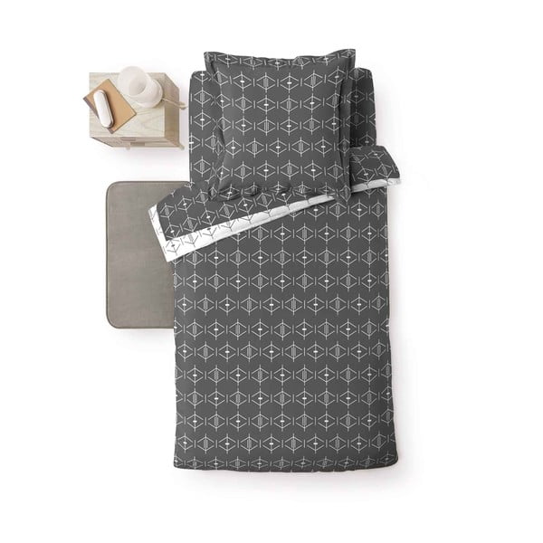 Tumehall puuvillane voodipesu ühekohalisele voodile 140x200 cm Aristide - douceur d'intérieur