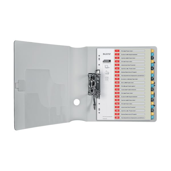 Komplekt 5 numbrilist indeksit koos 20 sildiga , A4 Cosy - Leitz-image-2