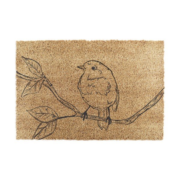 Kookoskiududest matt 40x60 cm Pencil Robin - Artsy Doormats